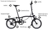 Brompton C Line Explore Black Lacquer Hoher Lenker